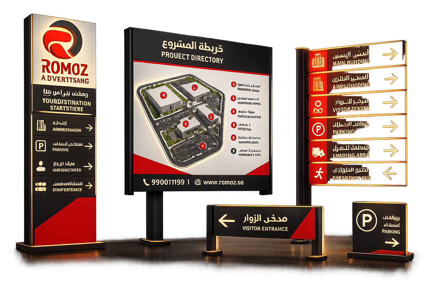 اللوحات الإرشادية للمشاريع